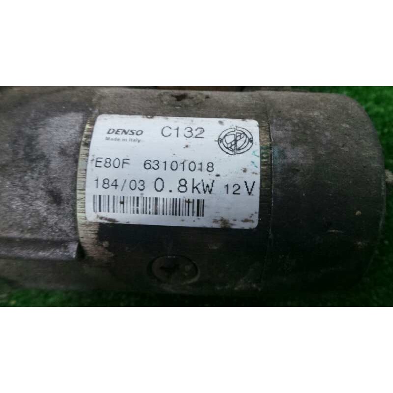 Recambio de motor arranque para fiat punto berlina (188) 1.2 cat referencia OEM IAM 63101018 DENSO 8.DIENTES