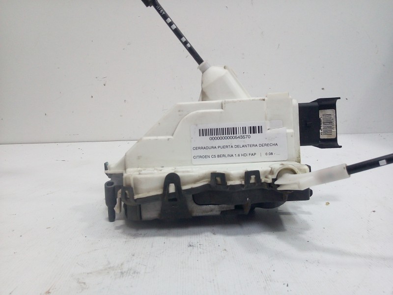 Recambio de cerradura puerta delantera derecha para citroën c5 berlina 1.6 hdi fap referencia OEM IAM 2032A0630I1 08-18 6.PINES