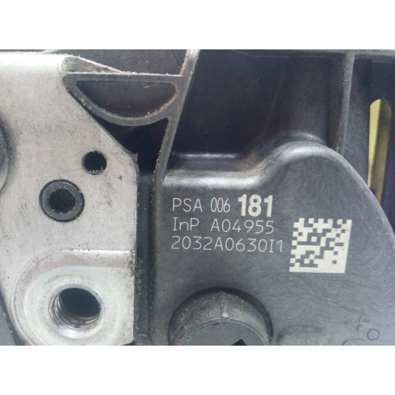 Recambio de cerradura puerta delantera derecha para citroën c5 berlina 1.6 hdi fap referencia OEM IAM 2032A0630I1 08-18 6.PINES