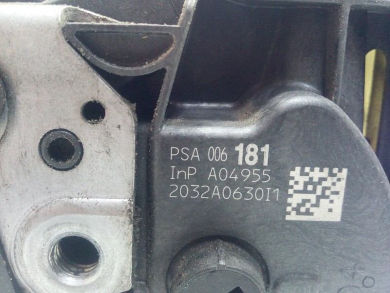 Recambio de cerradura puerta delantera derecha para citroën c5 berlina 1.6 hdi fap referencia OEM IAM 2032A0630I1 08-18 6.PINES
