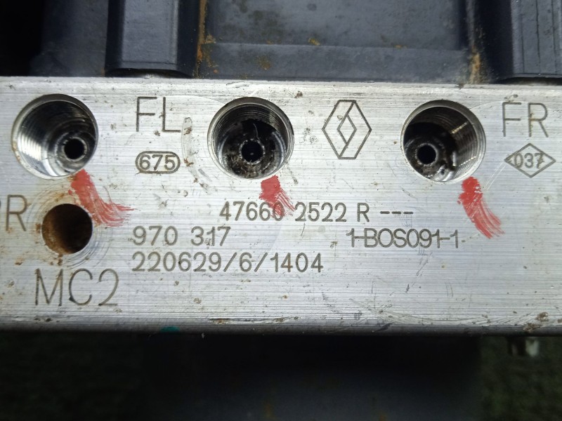 Recambio de abs para dacia spring ev (b6m1) referencia OEM IAM 476602522R-970317-0265956948  BOSCH