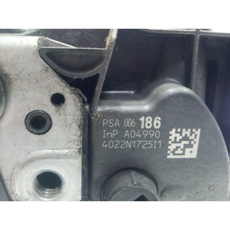Recambio de cerradura puerta trasera derecha para citroën c5 berlina 1.6 hdi fap referencia OEM IAM 4022N1725I1 08-18 6.PINES