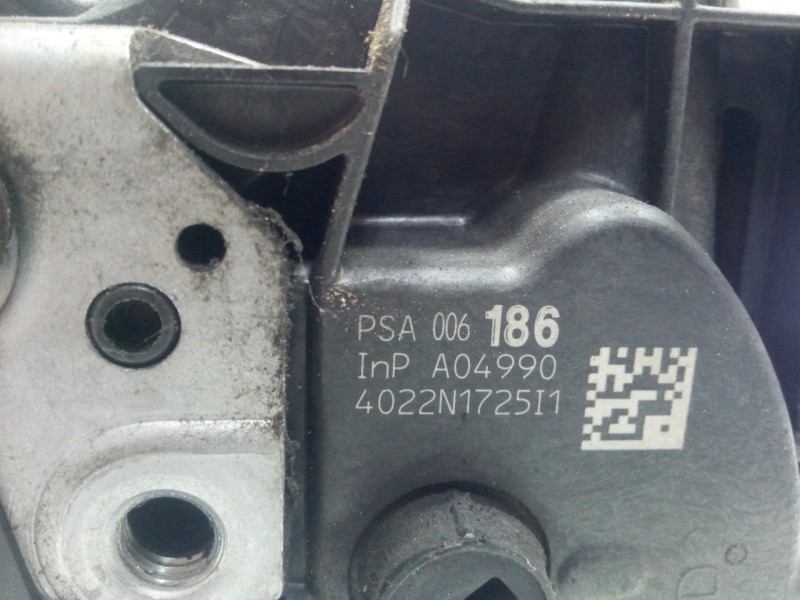 Recambio de cerradura puerta trasera derecha para citroën c5 berlina 1.6 hdi fap referencia OEM IAM 4022N1725I1 08-18 6.PINES