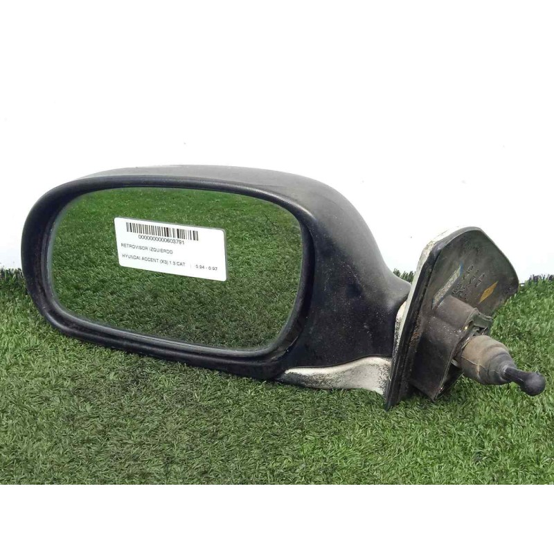 Recambio de retrovisor izquierdo para hyundai accent (x3) 1.3 cat referencia OEM IAM  MANUAL NEGRO.PLASTICO