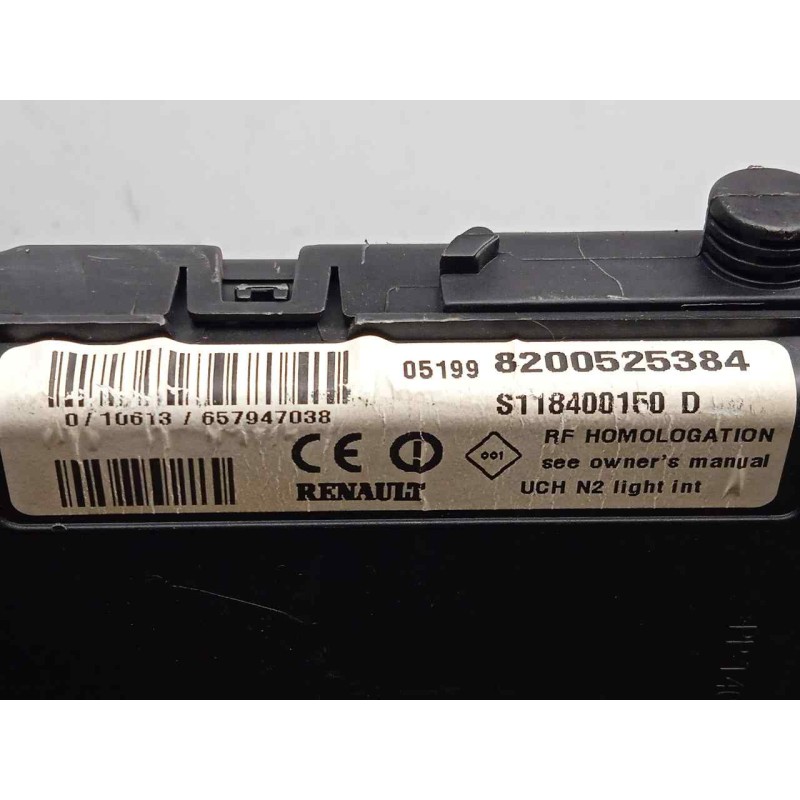 Recambio de centralita check control para renault scenic ii 1.5 dci diesel referencia OEM IAM S118400150D-8200525384-UCHN2 UCHN2