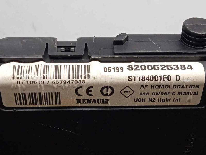 Recambio de centralita check control para renault scenic ii 1.5 dci diesel referencia OEM IAM S118400150D-8200525384-UCHN2 UCHN2