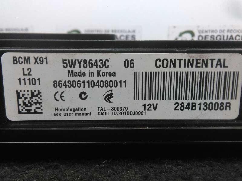 Recambio de centralita check control para renault laguna iii 2.0 dci diesel cat referencia OEM IAM 5WY8643C-284B13008R-BCMX91 BC