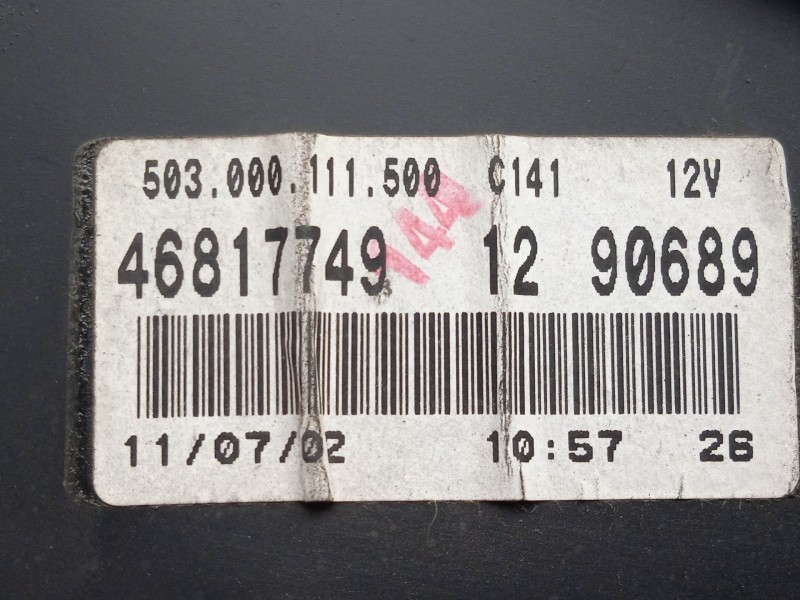 Recambio de cuadro instrumentos para fiat doblo furgoneta/monovolumen (223_) 1.9 d (223zxb1a) referencia OEM IAM 46817749-503000