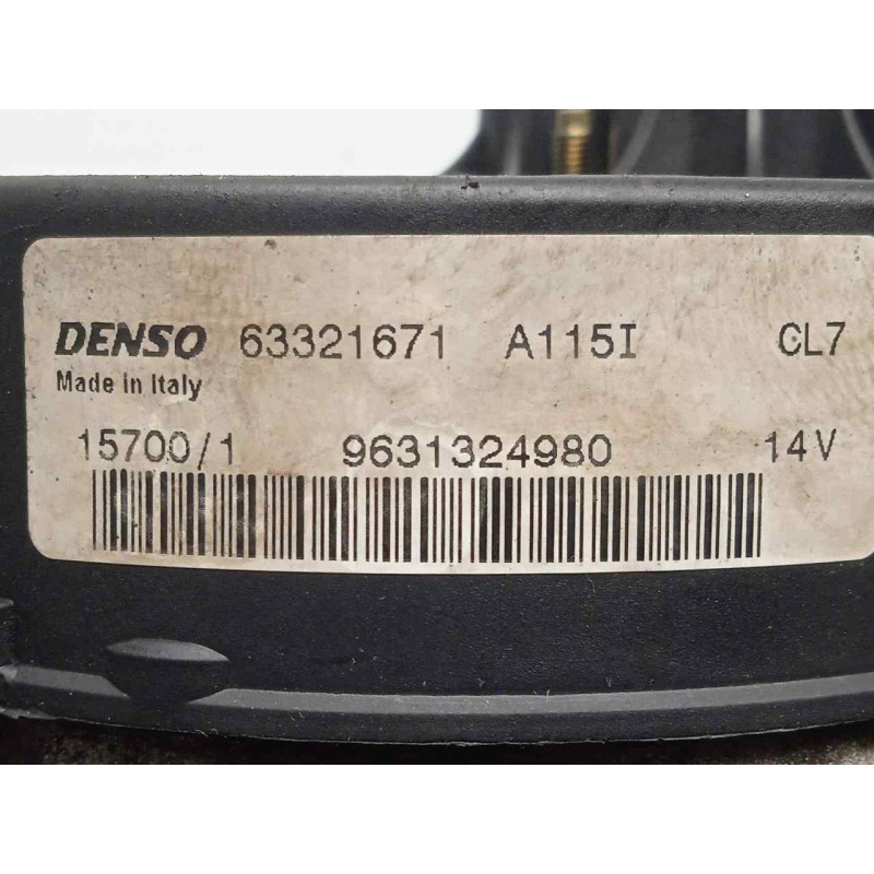 Recambio de alternador para peugeot 306 berlina 3/4/5 puertas (s2) 1.6 referencia OEM IAM 63321671 65AH - DENSO POLEA.FIJA - 5.C