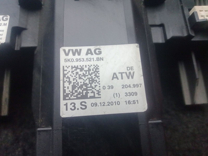Recambio de mando luces para seat altea xl (5p5, 5p8) 1.6 tdi referencia OEM IAM 5K0953521BN  5K0953502M - 279623DE