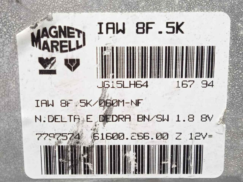 Recambio de centralita motor uce para lancia dedra berl. 1.8 cat referencia OEM IAM 6160026600-7797574-IAW8F5K IAW8F5K MAGNETI M
