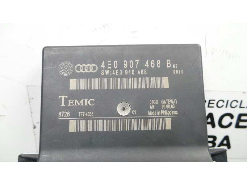 Recambio de modulo electronico para audi a8 (4e2) 4.2 quattro referencia OEM IAM 4E0907468B TEMIC 