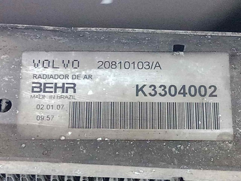 Recambio de intercooler para volvo fl xxx 7.2 diesel referencia OEM IAM 20810103-K3304002 720X558X50 ALUMINIO
