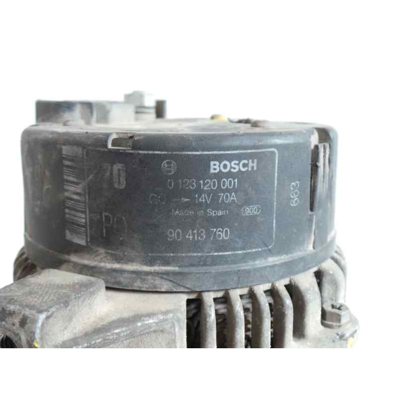 Recambio de alternador para opel astra f berlina 2.0 referencia OEM IAM 0123120001-90413760 BOSCH 70A