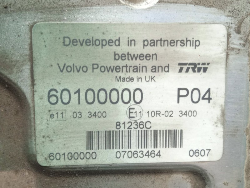 Recambio de centralita motor uce para volvo fl ii 240 referencia OEM IAM 60100000-2702078045  TRW