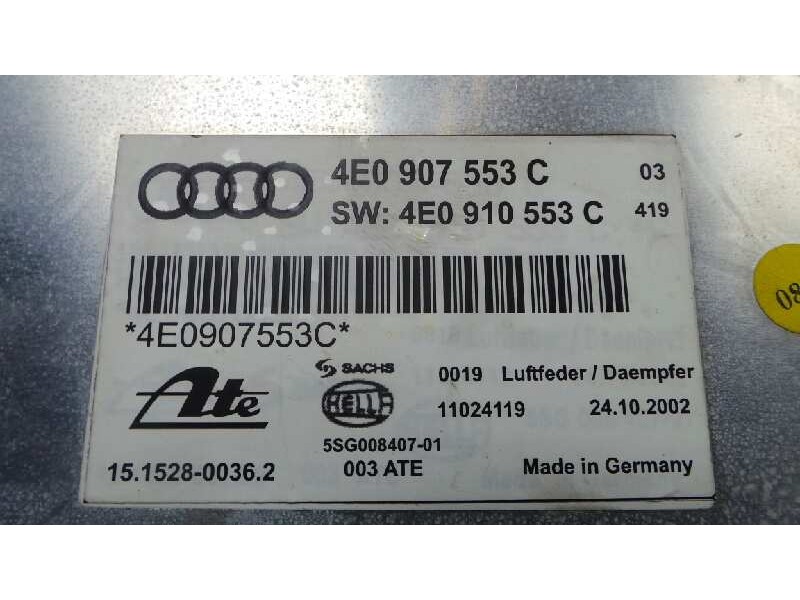 Recambio de centralita suspension para audi a8 (4e2) 4.2 quattro referencia OEM IAM 4E0907553C-4E0910553C-15152800362 ATE 