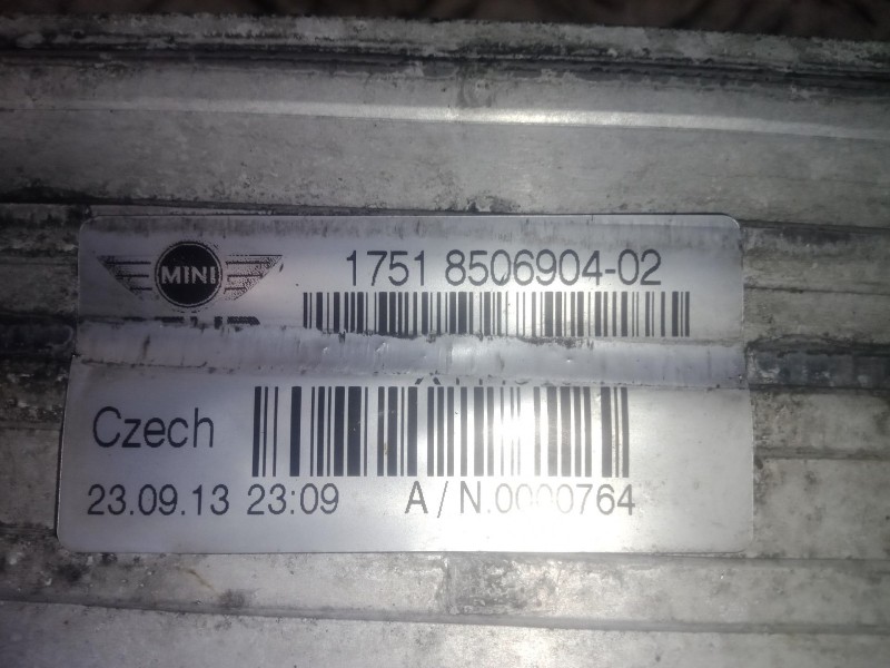 Recambio de radiador agua para mini mini countryman (r60) one d referencia OEM IAM 850690402  