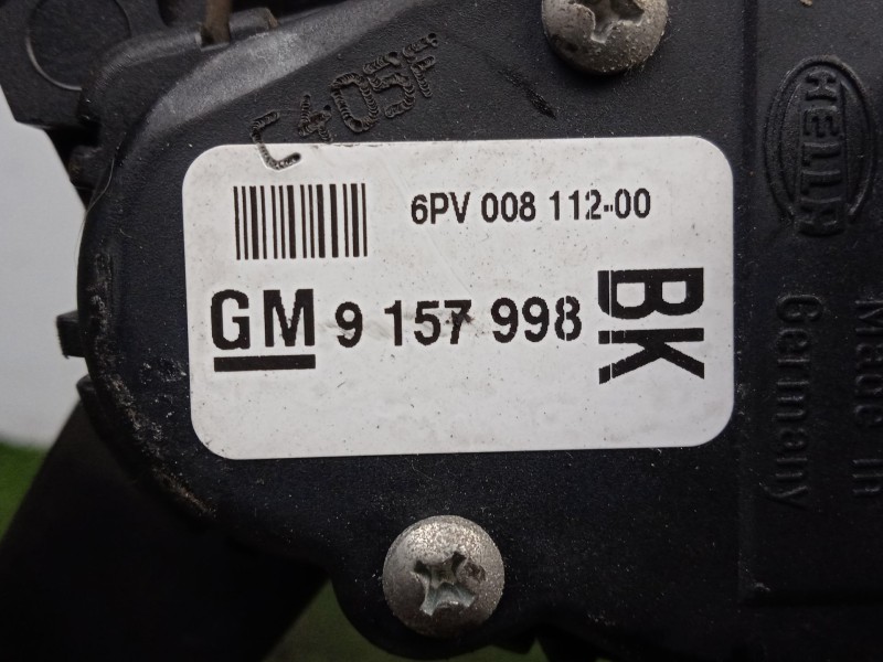 Recambio de potenciometro pedal para opel astra h (a04) 1.6 (l48) referencia OEM IAM 9157998-6PV00811200  HELLA