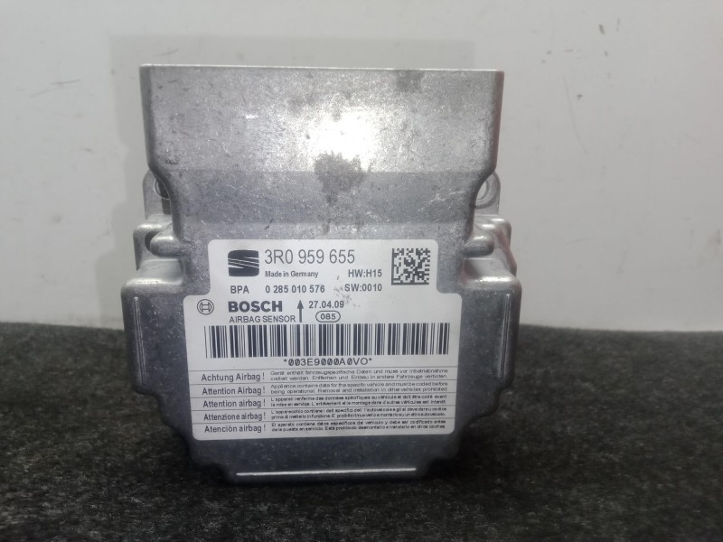 Recambio de centralita airbag para seat exeo (3r2) 2.0 tdi referencia OEM IAM 3R0959655 - 0285010576  BOSCH