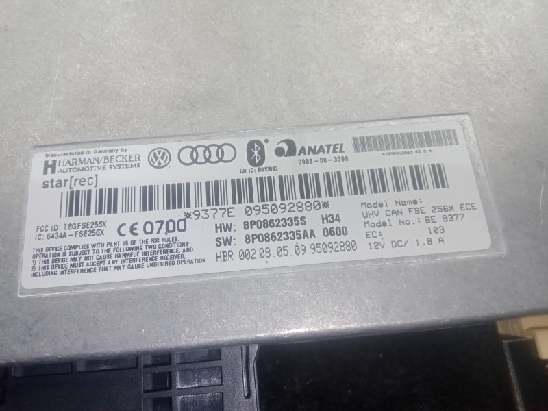 Recambio de modulo electronico para seat exeo (3r2) 2.0 tdi referencia OEM IAM 8P0862335S - 8P0862335AA  BLUETOOTH