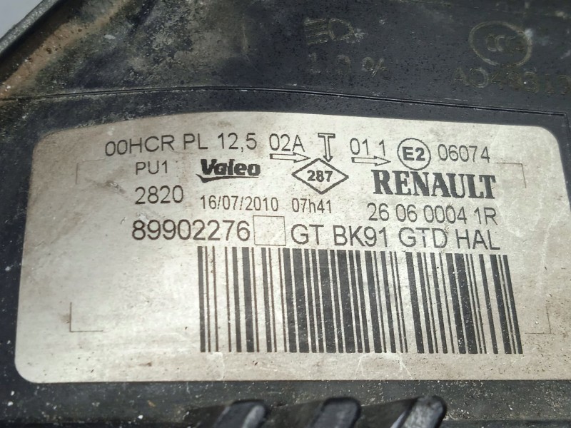 Recambio de faro izquierdo para renault laguna iii (bt0/1) 2.0 dci (bt07, bt0j, bt14, bt1a, bt1s) referencia OEM IAM 260600041R 