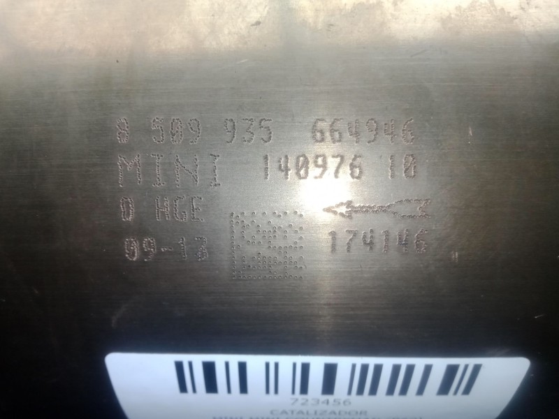 Recambio de catalizador para mini mini countryman (r60) one d referencia OEM IAM 8509935664946  