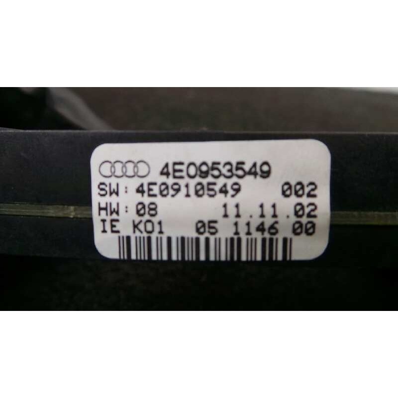 Recambio de centralita luces para audi a8 (4e2) 4.2 quattro referencia OEM IAM 4E0953549-4E0910549  