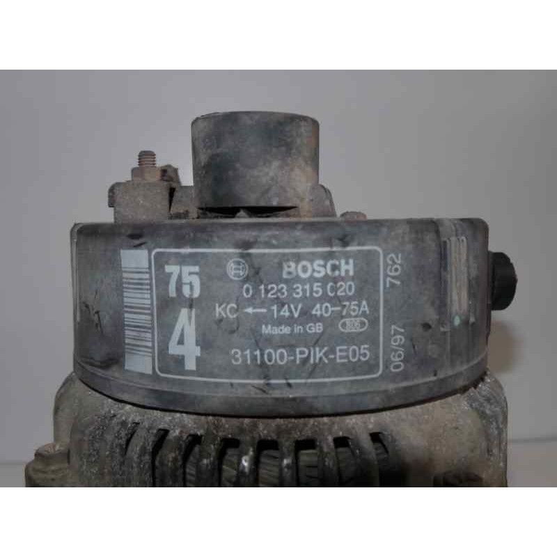 Recambio de alternador para honda civic berlina .5 (ma/mb) 1.4 referencia OEM IAM 0123315020-31100 BOSCH 75A