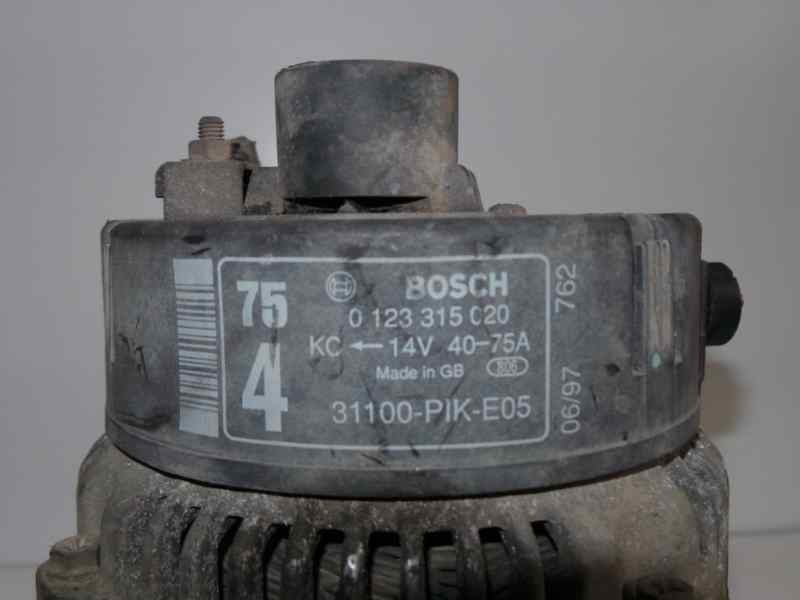 Recambio de alternador para honda civic berlina .5 (ma/mb) 1.4 referencia OEM IAM 0123315020-31100 BOSCH 75A