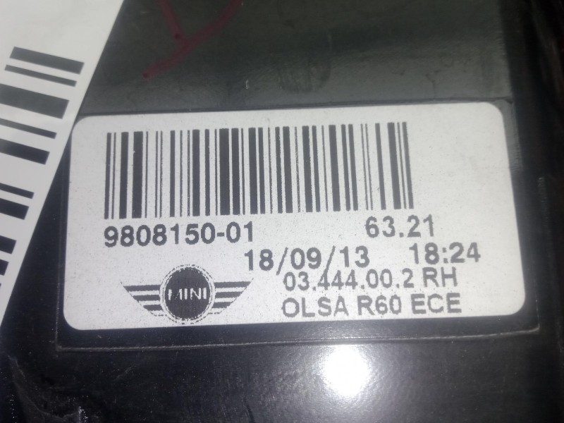 Recambio de piloto trasero derecho para mini mini countryman (r60) one d referencia OEM IAM 980815001  