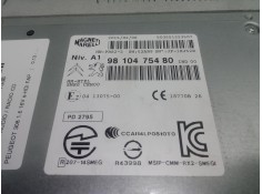 Recambio de sistema audio / radio cd para peugeot 308 1.6 16v e-hdi fap referencia OEM IAM 9810475480 HW: PRS2-2 SW 52AR9 2