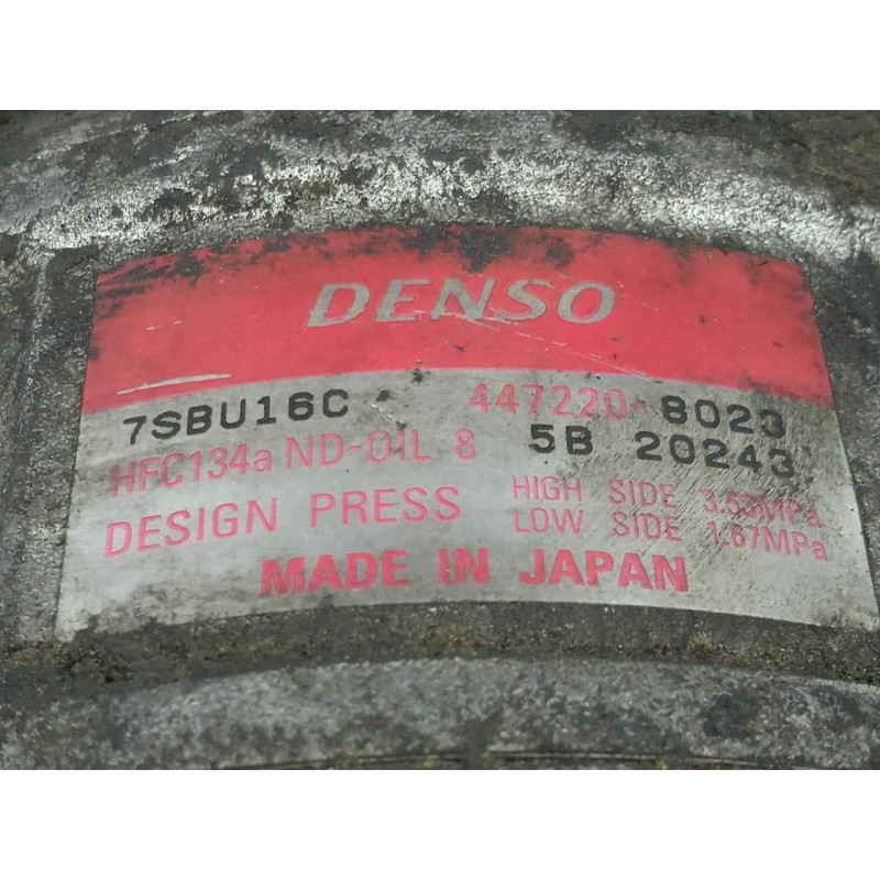 Recambio de compresor aire acondicionado para bmw serie 5 berlina (e39) 2.8 24v cat referencia OEM IAM 4472208023 DENSO - 5.CANA