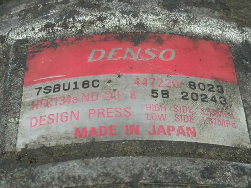 Recambio de compresor aire acondicionado para bmw serie 5 berlina (e39) 2.8 24v cat referencia OEM IAM 4472208023 DENSO - 5.CANA