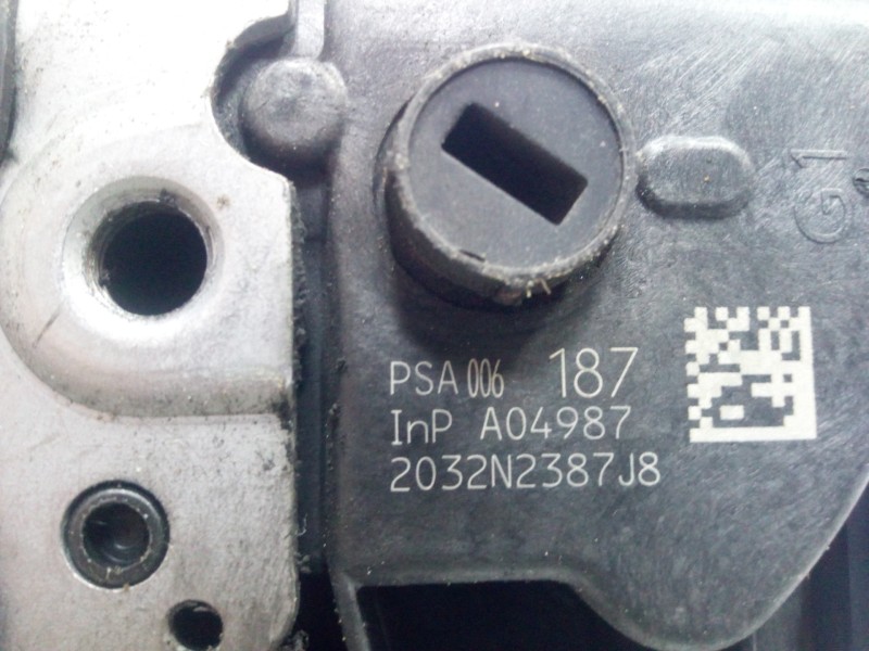 Recambio de cerradura puerta trasera izquierda para citroën c5 berlina 1.6 hdi fap referencia OEM IAM 2032N2387J8 08-18 6.PINES