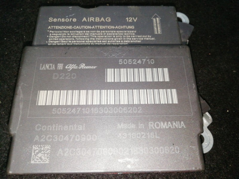 Recambio de centralita airbag para alfa romeo mito (955_) 1.4 (955.axb1b, 955.axu1a) referencia OEM IAM 50524710 - A2C30470900 -