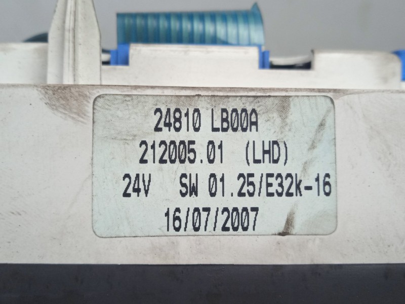 Recambio de cuadro instrumentos para nissan atleon tk3.95 (80.19) referencia OEM IAM 24810LB00A MAGNETIMARELLI 3.CONECTORES
