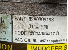 Recambio de compresor aire acondicionado para renault megane ii classic berlina 1.9 dci diesel referencia OEM IAM 8200309193 DEL 2