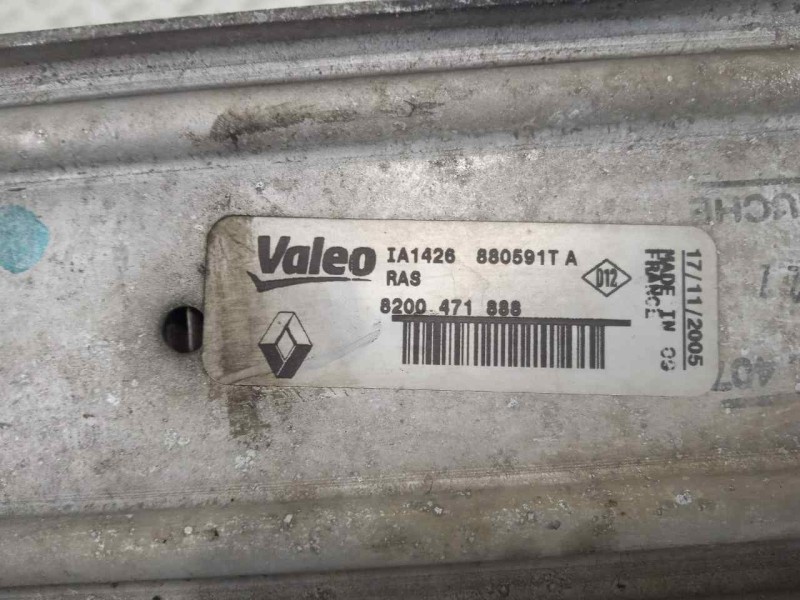 Recambio de intercooler para renault clio iii 1.5 dci diesel referencia OEM IAM 8200471888 217X210X65 ALUMINIO