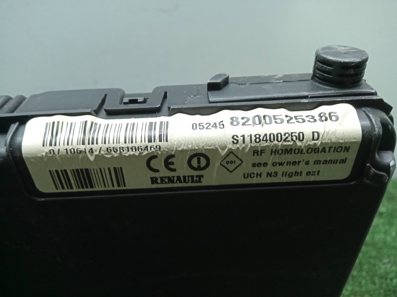 Recambio de centralita check control para renault scenic ii 1.5 dci diesel referencia OEM IAM S118400250D-8200525386-UCHN3 UCHN3