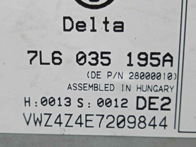 Recambio de sistema audio / radio cd para volkswagen touareg (7la) 2.5 tdi referencia OEM IAM 7L6035195A  