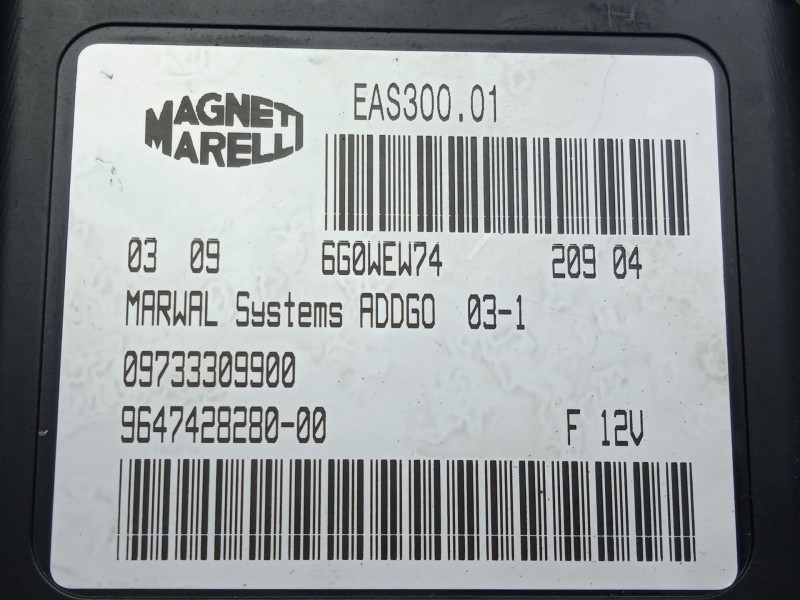 Recambio de centralita abs para peugeot 407 sw (6e_, 6d_) 2.0 hdi 135 referencia OEM IAM 964742828000 MAGNETI MALELLI 16.PINES