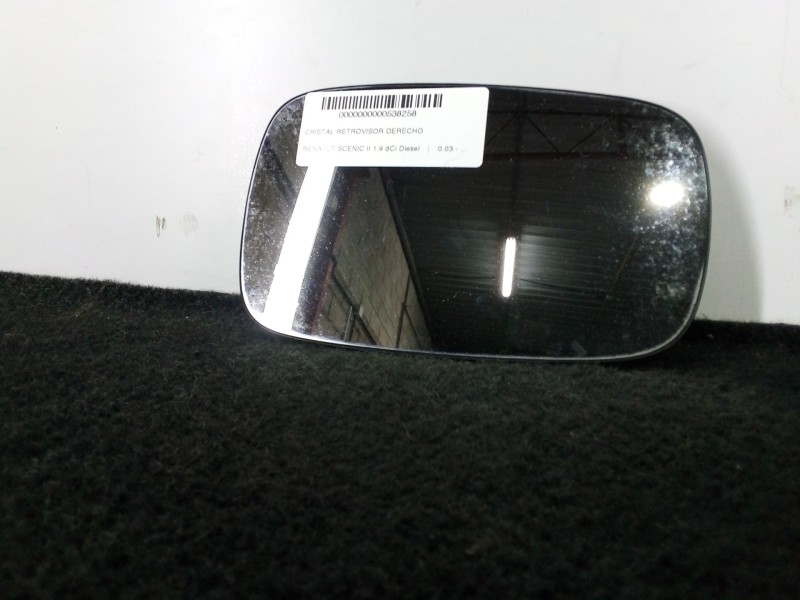 Recambio de cristal retrovisor derecho para renault scenic ii 1.9 dci diesel referencia OEM IAM 12353130 TERMICO 