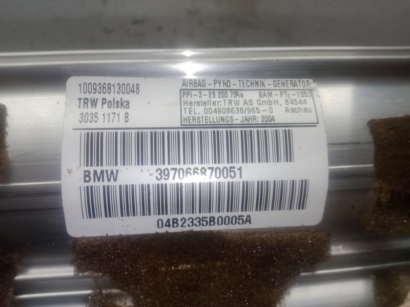 Recambio de airbag delantero derecho para bmw 1 (e87) 120 d referencia OEM IAM 397066870051 - 30351171B - 30351173B  