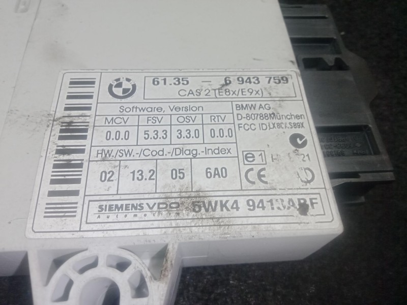 Recambio de centralita cierre para bmw 1 (e87) 120 d referencia OEM IAM 61356943759 - 5WK49413ABF  