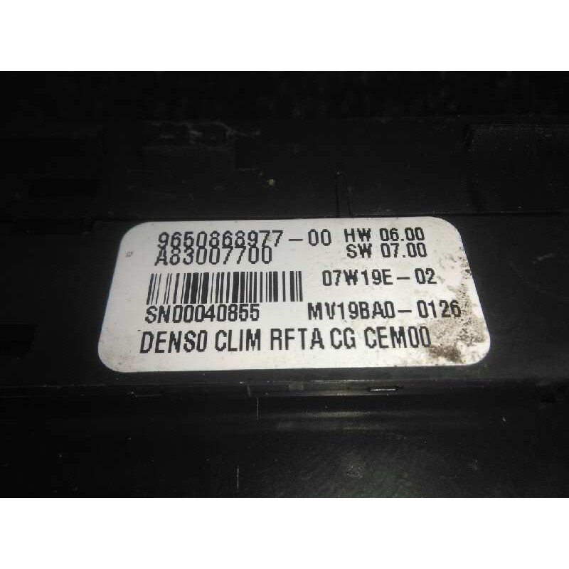 Recambio de mando climatizador para citroën c4 picasso 2.0 hdi fap cat (rhr / dw10bted4) referencia OEM IAM 9650868977-A83007700