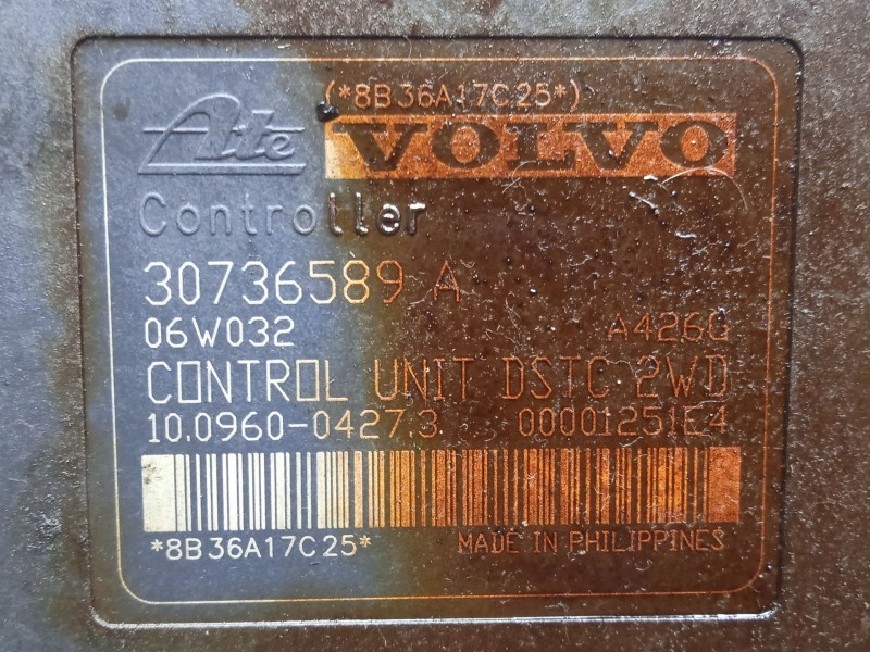 Recambio de abs para volvo s40 ii (544) 1.6 d referencia OEM IAM 31317629 - 30736589A ATE 