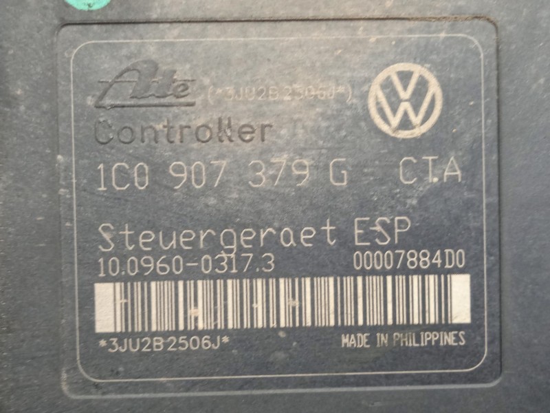 Recambio de abs para audi a3 (8l1) 1.9 tdi referencia OEM IAM 1C1J0614517G - 10020600394 - 1J0907379G ATE 