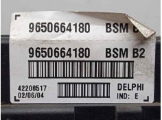 Recambio de centralita check control para peugeot 206 berlina 1.4 referencia OEM IAM 9650664180-BSMB2 BSMB2  2