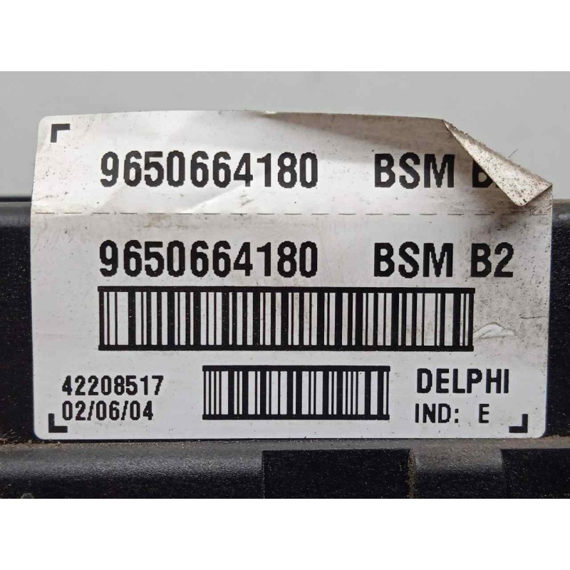 Recambio de centralita check control para peugeot 206 berlina 1.4 referencia OEM IAM 9650664180-BSMB2 BSMB2 