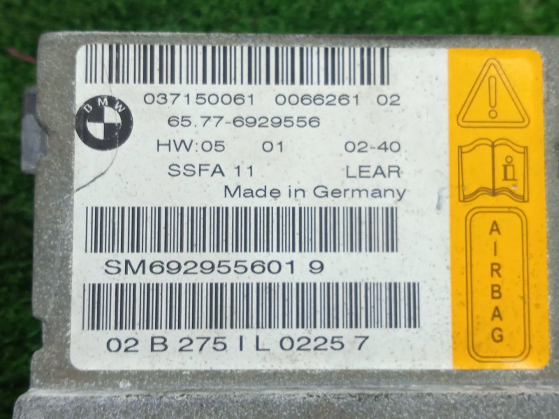 Recambio de centralita airbag para bmw 7 (e65, e66, e67) 730 d referencia OEM IAM 65776929556  3.CONECTORES